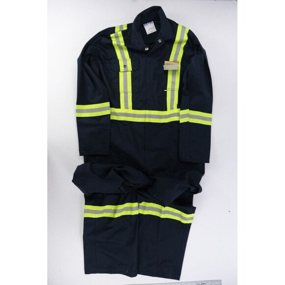 NWT Big Al Hiviz 2" Reflective Grosgrain Coverall - 1655 Sz. 44 Navy Canada $145 - Picture 1 of 12